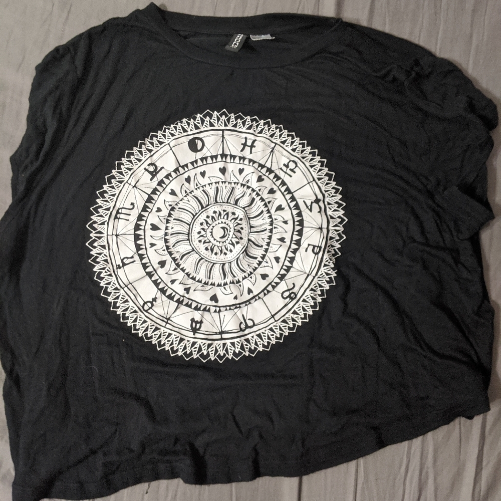 Black graphic tee